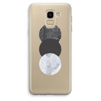 Marmeren cirkels: Samsung Galaxy J6 (2018) Transparant Hoesje