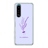 Be a wildflower: Sony Xperia 5 III Transparant Hoesje