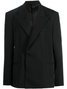 Acne Studios blazer croisé à revers pointus - Noir