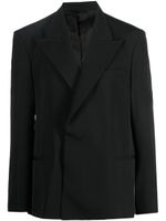 Acne Studios blazer croisé à revers pointus - Noir