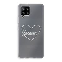 Forever heart pastel: Samsung Galaxy A42 5G Transparant Hoesje