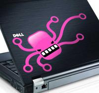 Sticker laptop octopus. - thumbnail