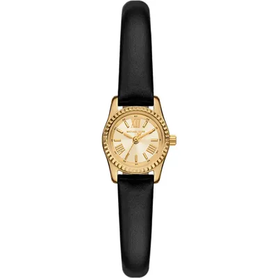 Horlogeband Michael Kors MK4901 Leder Zwart 10mm