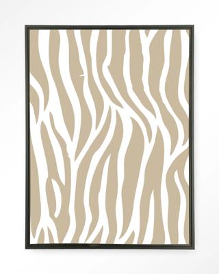 Urban Cotton Wandkleed 'Savanna Beige' 80 x 110cm in Floating Frame - black Urban Cotton Wandkleed 'Savanna Beige' 80 x 110cm in Floating Frame - black