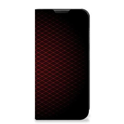 Samsung Galaxy Xcover 6 Pro | Hoesje met Magneet | Geruit Rood