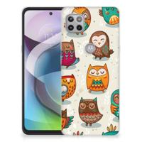 Motorola Moto G 5G | TPU Hoesje | Vrolijke Uilen
