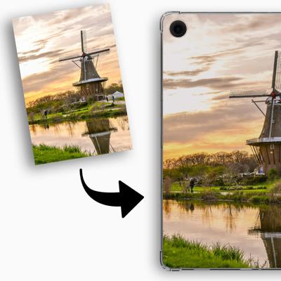 Anti-shock TPU Back Cover Hoesje Maken voor de Samsung Galaxy Tab A9 Plus | Eigen telefoonhoesje ontwerpen | Op maat gemaakt
