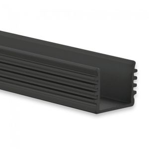 LED profiel PL5 inbouw opbouw zwart 200cm 8105204 prijs p/m