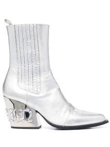 Philipp Plein bottes Gothic 85 mm - Argent