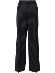 MSGM pantalon droit à taille haute - Bleu