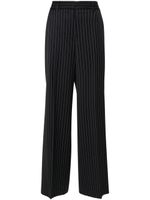 MSGM pantalon droit à taille haute - Bleu - thumbnail