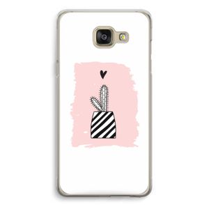 Zwart-wit cactus: Samsung Galaxy A5 (2016) Transparant Hoesje