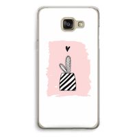 Zwart-wit cactus: Samsung Galaxy A5 (2016) Transparant Hoesje