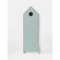 Leen Bakker - Vipack Kledingkast Casimi 1 Deurs - Mint - 171,5x57,6x37 Cm - MDF - Blauw#Groen