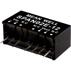 Mean Well SPAN02E-12 DC/DC-convertermodule 167 mA 2 W Aantal uitgangen: 1 x Inhoud 1 stuk(s)