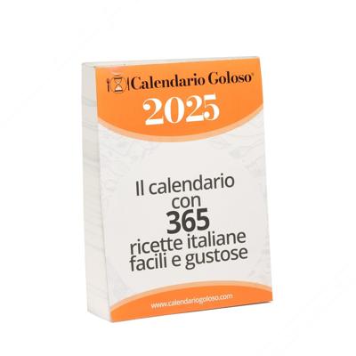 Calendario Goloso 2025 met recepten alleen in Italiaans papier