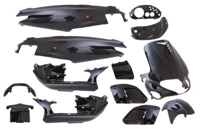Edge plaatset runner tot bj.08-2005 15 delig zwart metallic