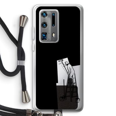 Musketon Painter: Huawei P40 Pro Plus Transparant Hoesje met koord