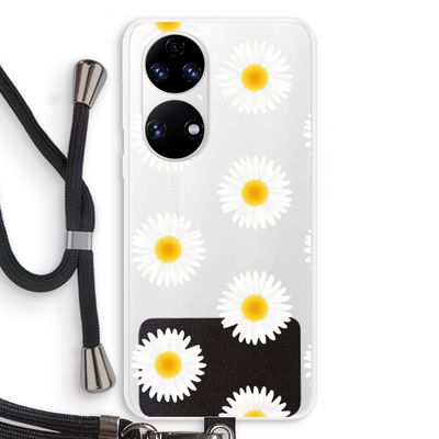 Margrietjes: Huawei P50 Transparant Hoesje met koord