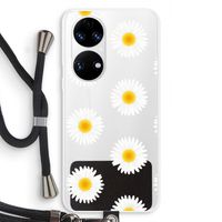 Margrietjes: Huawei P50 Transparant Hoesje met koord