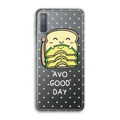 Avo Good Day: Samsung Galaxy A7 (2018) Transparant Hoesje