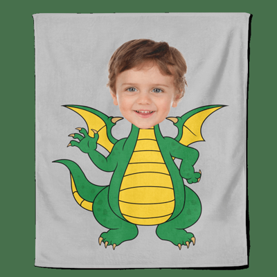 Cartoon Fleecedeken Dragon - Pillow Buddies