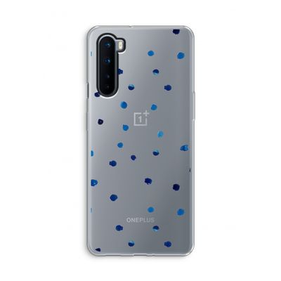 Blauwe stippen: OnePlus Nord Transparant Hoesje