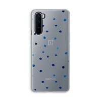 Blauwe stippen: OnePlus Nord Transparant Hoesje