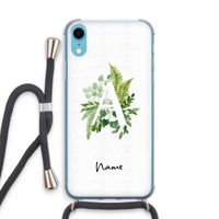 Green Brush: iPhone XR Transparant Hoesje met koord