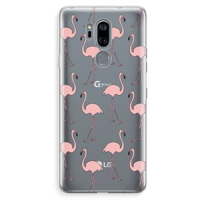 Anything Flamingoes: LG G7 Thinq Transparant Hoesje