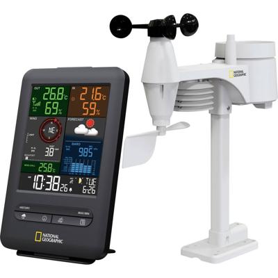 National Geographic Color-Display Center 5in1 9080500 Draadloos weerstation Verwachting voor 12 tot 24 uur