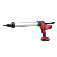 Milwaukee M18 C18 PCG/600A-201B Accu lijm- en kitspuit met 600 ml aluminium patroonhouder 18V 2.0Ah in tas - 4933441305