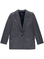 Nili Lotan blazer Diane en laine à simple boutonnage - Gris - thumbnail