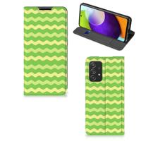 Samsung Galaxy A52 | Hoesje met Magneet | Waves Green