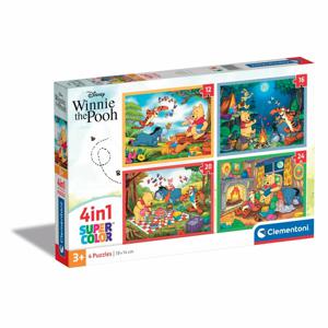 Clementoni Supercolor Disney Winnie the Pooh Legpuzzel 12 stuk(s) Stripfiguren