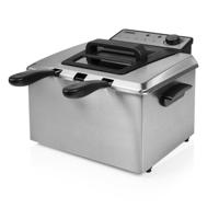 Princess 185000 Friteuse met koudezone 5 l 3270 W Zwart, Zilver (mat)