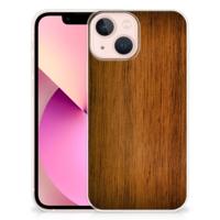 iPhone 13 mini | Bumper Hoesje | Donker Hout