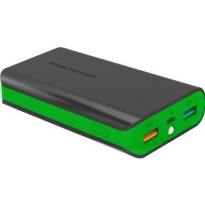 Ultron RealPower PB-6k powerbank Zwart, Groen Lithium-Ion (Li-Ion) 6000 mAh