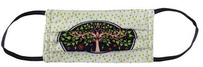 Mondkapje/Yogi Masker Tree of Life Wit