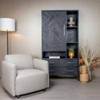 Tower Living Fauteuil 'Bradfort' Geweven, kleur Off White