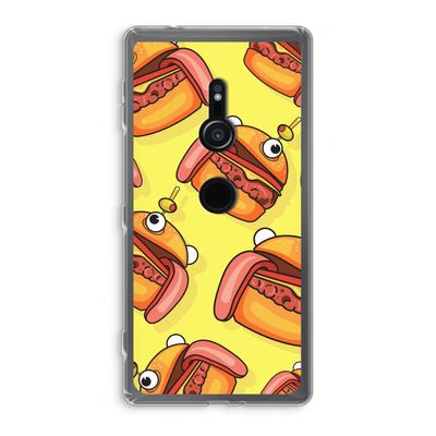 Hamburger: Sony Xperia XZ2 Transparant Hoesje
