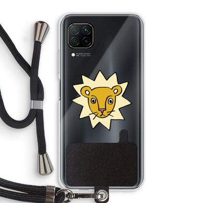 Kleine leeuw: Huawei P40 Lite Transparant Hoesje met koord