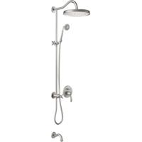 Regendouche set Tres Clasic | Inbouw | Mengkraan | 3-weg | Vintage | RVS look