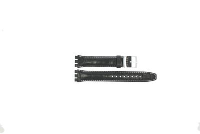 Horlogeband Universeel 516431.91.17.C Leder Zwart 17mm