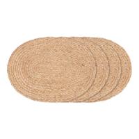 Joseph - placemat - natuurlijk - jute - 35x45 cm, set van 4