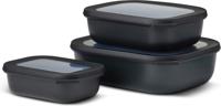 Multikom Cirqula rechthoekig 3-delige set (500 1000 2000) Nordic black - Mepal Multikom Cirqula rechthoekig 3-delige set (500 1000 2000) Nordic black - Mepal