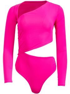 Fleur Du Mal body à design asymétrique - Rose