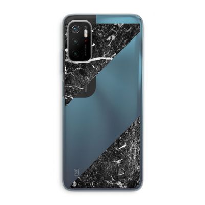 Zwart marmer: Xiaomi Poco M3 Pro 5G Transparant Hoesje