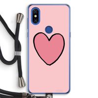 Hartje: Xiaomi Mi Mix 3 Transparant Hoesje met koord Hartje: Xiaomi Mi Mix 3 Transparant Hoesje met koord
