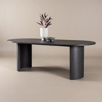 Nohr Ovale Eettafel 'Marysol' 220 x 100cm, kleur Zwart